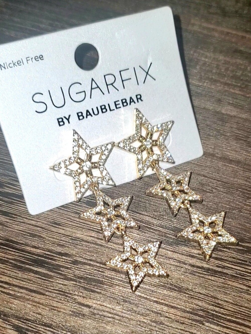 SUGARFIX by BaubleBar Triple Star Dangle Earrings